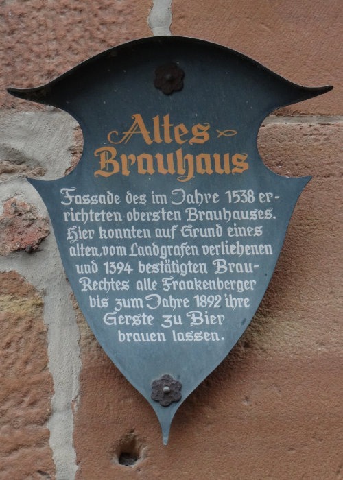 Infotafel Altes Brauhaus Infotafel Altes Brauhaus