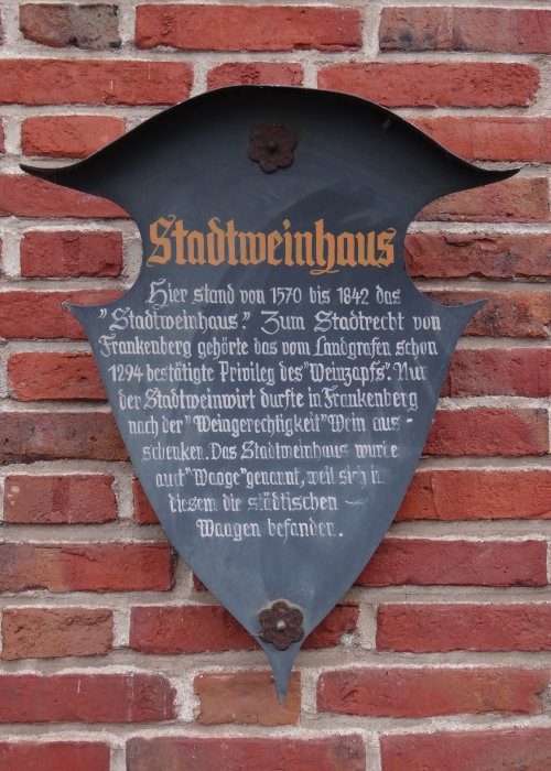 Infotafel Stadtweinhaus Infotafel Stadtweinhaus